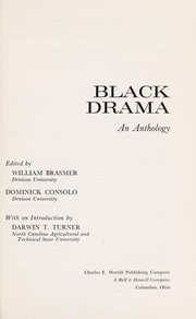 Front cover of Black drama; an anthology by William Brasmer