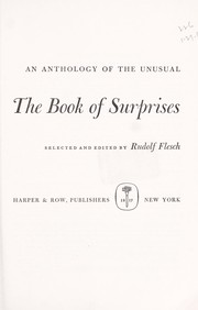 Cover of The book of surprises by Rudolf Franz Flesch