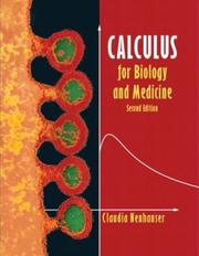 Cover of Calculus for Biology and Medicine by Claudia Neuhauser