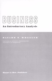 Cover of Business by Bayard O. Wheeler