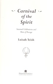 Front cover of Carnival of the spirit by Luisah Teish