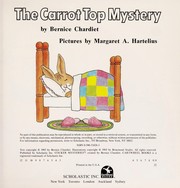 Front cover of The Carrot Top Mystery by Bernice Chardiet