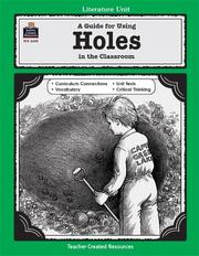 Front cover of Guide for Using Holes in the Classroom by BELINDA ZAMPINO
