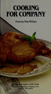 Cover of Cooking for company by Norma MacMillan