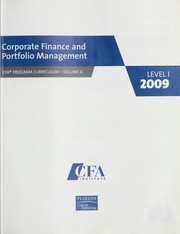 Front cover of CFA program curriculum. Volume 5 by The Institute of Chartered Financial Analyst. CFA