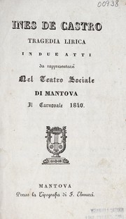 Cover of Ines de Castro by Salvatore Cammarano