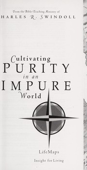 Front cover of Cultivating Purity in an Impure World by Charles R. Swindoll