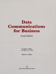 Cover of Data communications for business by Gerald A. Silver