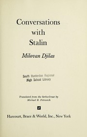 Cover of Conversations with Stalin by Milovan Đilas