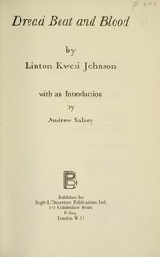 Front cover of Dread, beat and blood by Linton Kwesi Johnson