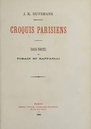 Front cover of Croquis Parisiens by Joris-Karl Huysmans