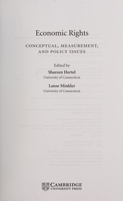 Cover of Economic rights by Shareen Hertel