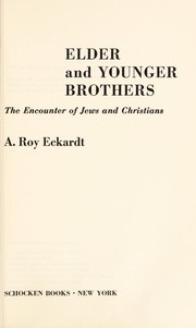 Front cover of Elder and Younger Brothers by A. Roy Eckart