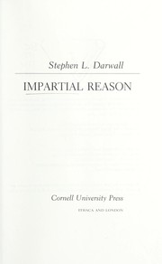 Cover of Impartial reason by Stephen L. Darwall