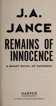 Front cover of Remains of innocence by J. A. Jance