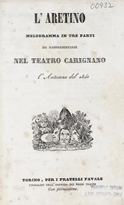 Cover of L'Aretino by Giorgio Giachetti