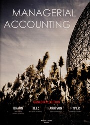 Cover of Managerial accounting by Karen Braun