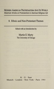 Cover of Ethnic and non-Protestant themes by Marty, Martin E.