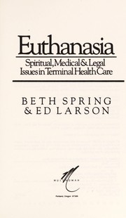 Cover of Euthanasia by Beth Spring