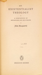 Cover of An existentialist theology by John Macquarrie