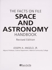 Cover of The Facts on File space and astronomy handbook by Joseph A. Angelo