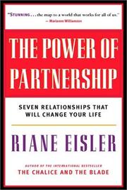 Front cover of The Power of Partnership by Riane Tennenhaus Eisler