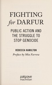 Front cover of Fighting for Darfur by Rebecca Hamilton