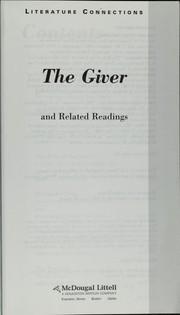 Front cover of The giver by Lois Lowry