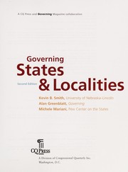Cover of Governing states and localities by Kevin B. Smith