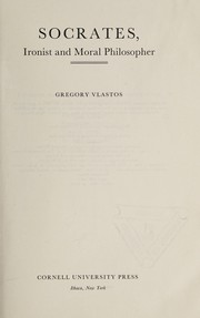 Cover of Socrates by Gregory Vlastos