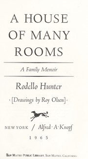 Front cover of A house of many rooms by Rodello Hunter