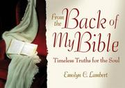 Front cover of From the Back of My Bible by Emolyn Lambert