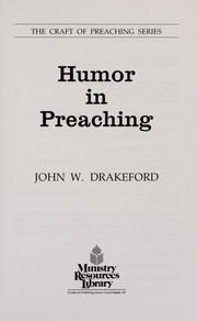 Cover of Humor in preaching by John W. Drakeford
