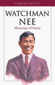 Cover of Watchman Nee by Bob Laurent