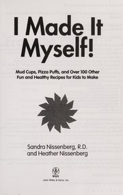 Cover of I Made it Myself! by Sandra Nissenberg