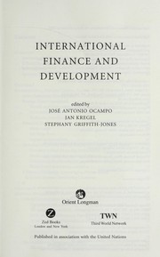 Cover of International finance and development by José Antonio Ocampo
