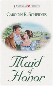 Cover of Maid of Honor (Heartsong Presents #303) by Carolyn R. Scheidies