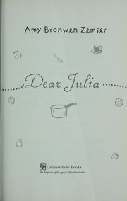 Cover of Dear Julia by Amy Bronwen Zemser