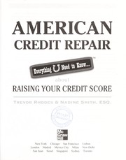 Front cover of American credit repair by Trevor Rhodes