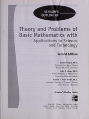 Front cover of Schaum's outline of theory and problems of basic mathematics with applications to science and technology by Haym Kruglak