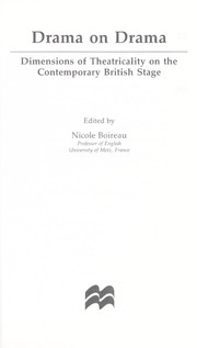 Front cover of Drama On Drama by Nicole Boireau