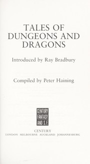 Front cover of Tales of dungeons and dragons by Peter Haining