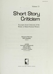 Front cover of Short story criticism by Margaret Haerens