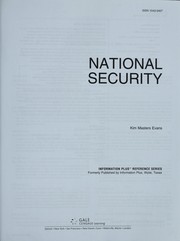 Cover of National security by Kim Masters Evans