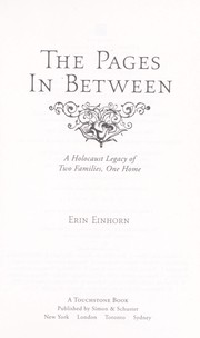 Cover of The pages In between by Erin Einhorn