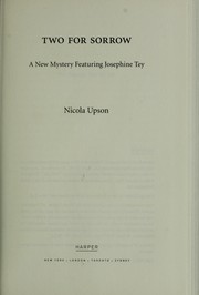 Cover of Two for sorrow by Nicola Upson