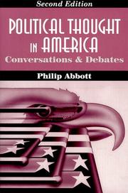 Cover of Political thought in America by Philip Abbott