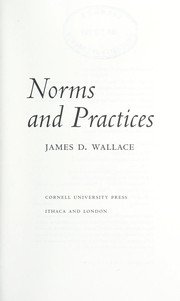 Cover of Norms and practices by Wallace, James D.
