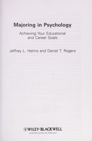 Front cover of Majoring in psychology by Jeffrey L. Helms