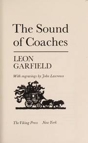 Front cover of The Sound of Coaches by Leon Garfield
